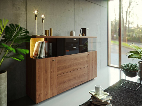 КОМОД  4+2 RUM&COLA орех